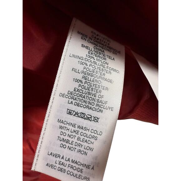 NWT Men's True Religion Red Dahlia Vertical Quilted Full Zip Jacket Size Large - Picture 6 of 9